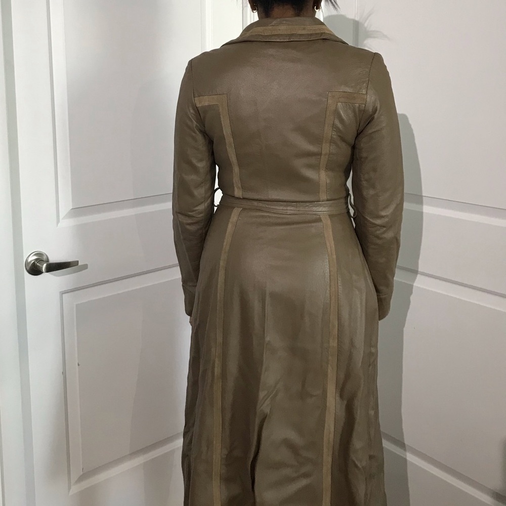 Vintage Leather Coat - Picture 7 of 9